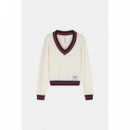 MARILYN LS VN SWTR SALT WHITE