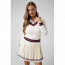 MARILYN LS VN SWTR SALT WHITE