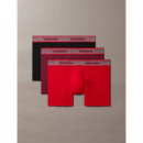 Trunk 3PK Black/established Red/goji Ber  CALVIN KLEIN