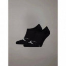 CKJ MEN FOOTIE HIGH CUT 2P MONOGR BLACK