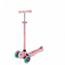 Patinete Go Up Sporty Rosa Pastel con Led  GLOBBER