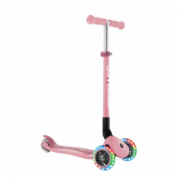 Patinete Primo Plegable Rosa Pastel con Led  GLOBBER