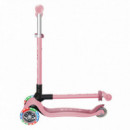 Patinete Primo Plegable Rosa Pastel con Led  GLOBBER
