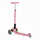 Patinete Primo Plegable Rosa Pastel con Led  GLOBBER