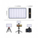 PULUZ Luz Led Portatil Pocket 140 Leds RGB Recargable Para Camaras o Tripode