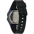 CASIO Reloj Pulsera DIgital F-91WM-2ADF Azul/Negro