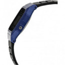 CASIO Reloj Pulsera DIgital F-91WM-2ADF Azul/Negro