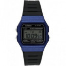 CASIO Reloj Pulsera DIgital F-91WM-2ADF Azul/Negro