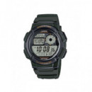 CASIO Reloj Pulsera Digital AE-1000W-3AVDF Verde