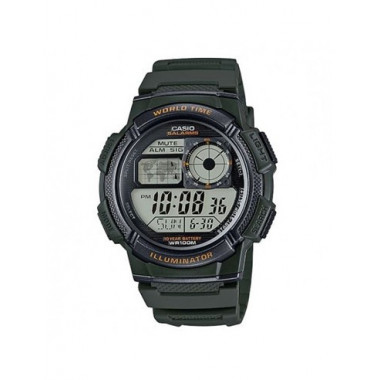 CASIO Reloj Pulsera Digital AE-1000W-3AVDF Verde