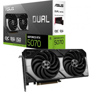 Tarjeta Gr&aacute;fica Asus Dual RTX5070 OC 12GB GDDR7