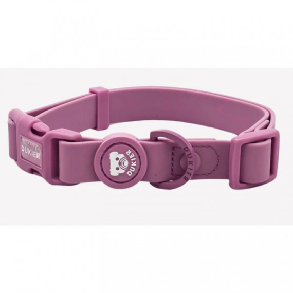 DUKIER perro collar waterproof malva L