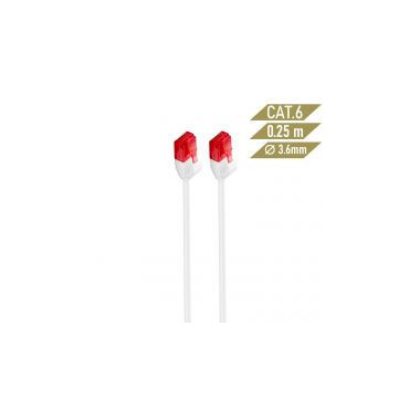 Latiguillo Red EWENT Slim RJ-45 CAT.6 - 0.5 M. Utp