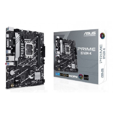 ASUS PLACA BASE PRIME B760M-K M-ATX LGA1700  GEN 14.&ordf; -13.&ordf; 12.&ordf; / 2xDDR5 / 1 x VGA / 1 x HDMI / 2 x M.2 /4 x SATA / MATX