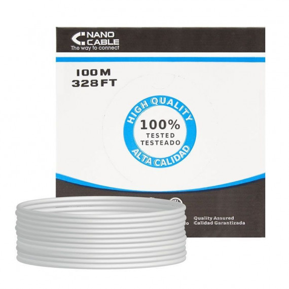 NANOCABLE BOBINA DE CABLE  UTP CAT5E 100M
