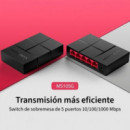 Switch Mercusys 5xRJ45 GbE Negro (MS105G)