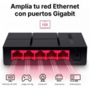 Switch Mercusys 5xRJ45 GbE Negro (MS105G)