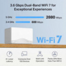 Mesh MERCUSYS BE3600 Wifi 7 Dual Band Pack 3 (halo H25BE)