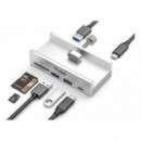 Hub EQUIP Usb-a EQ128968 Clip Ajustable Gris