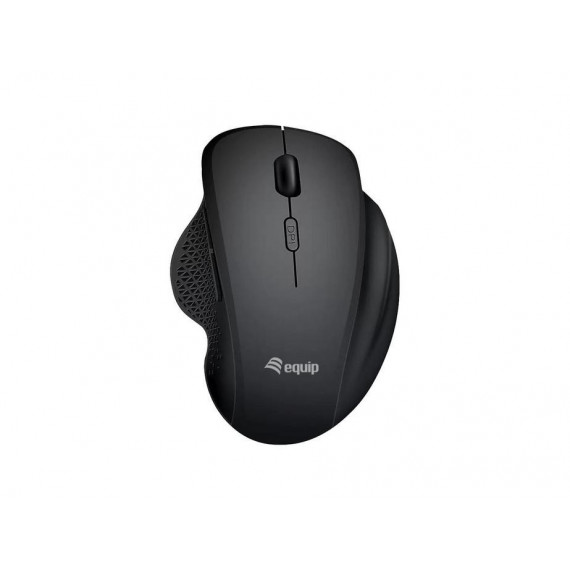 Raton Equip Ergonomico RF Wireless BT 1600dpi Negro (EQ245121)