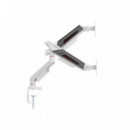 Soporte de Mesa EQUIP 2 Pantallas 17"-38" 16kg Blanco (EQ650191)