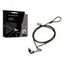 Cable Seguridad Conceptronic CUSTODIO02BNTM Doble Cabezal Nano Slot con Llave