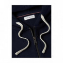 TOMMY HILFIGER - ESSENTIAL FLEECE HOODED REG ZT - DW5 - F|MW0MW44931/DW5