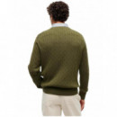 TOMMY HILFIGER - CLASSIC COTTON CABLE CREW NECK - MT1 - F|MW0MW33132/MT1