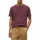 TOMMY HILFIGER - ESS SEASONAL REG FIT STRIPE TEE - 0EZ - F|MW0MW40923/0EZ