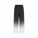 KARL LAGERFELD - printed fluid pants - a45 - B3W10105/a45