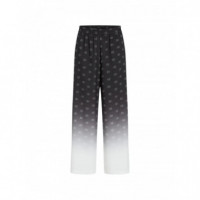 KARL LAGERFELD - Printed Fluid Pants - A45 - B3W10105/A45