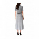 KARL LAGERFELD - pleated knit dress - 101 - B3W13036/101