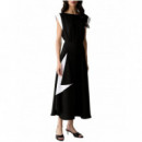 KARL LAGERFELD - fluid occasion dress - 998 - B3W13027/998