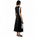 KARL LAGERFELD - fluid occasion dress - 998 - B3W13027/998