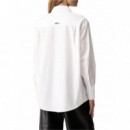 KARL LAGERFELD - signature poplin shirt - 100 - B4W11015/100