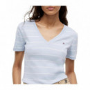 TOMMY HILFIGER - NEW SLIM CODY V-NECK SS - 0FF - F|WW0WW40584/0FF