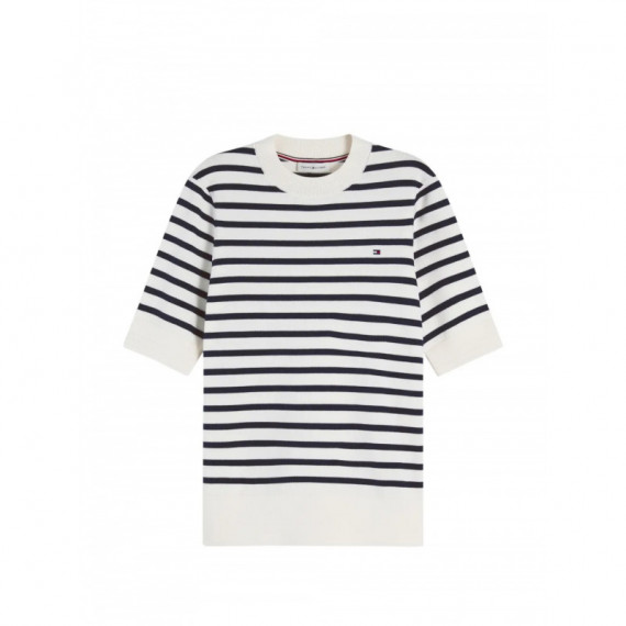 TOMMY HILFIGER - CO JERSEY FINE GG C-NK SS SWT - 0AG - F|WW0WW49705/0AG
