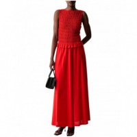 TOMMY HILFIGER - Feminine Smocking Dress - Xnf - F|WW0WW50029/XNF