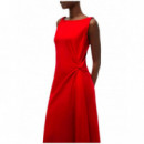 TOMMY HILFIGER - INTERLOCK KNOT DETAIL DRESS - XNF - F|WW0WW50041/XNF