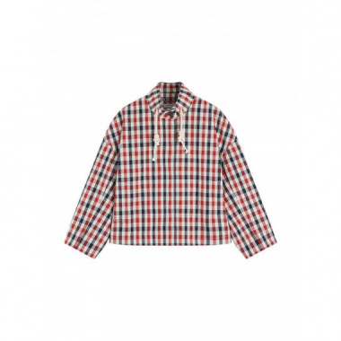 TOMMY HILFIGER - CHECK COTTON SHORT PARKA - XNN - F|WW0WW49845/XNN