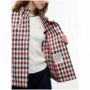 TOMMY HILFIGER - CHECK COTTON SHORT PARKA - XNN - F|WW0WW49845/XNN