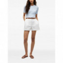 TOMMY HILFIGER - COTTON CHINO FLARE SHORTS - YBL - F|WW0WW50087/YBL