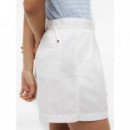 TOMMY HILFIGER - COTTON CHINO FLARE SHORTS - YBL - F|WW0WW50087/YBL