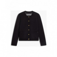 TOMMY HILFIGER - Co Jersey Stch Reversible Cardi - Bds - F|WW0WW40846/BDS