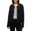 TOMMY HILFIGER - CO JERSEY STCH REVERSIBLE CARDI - BDS - F|WW0WW40846/BDS