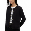 TOMMY HILFIGER - CO JERSEY STCH REVERSIBLE CARDI - BDS - F|WW0WW40846/BDS