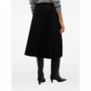 TOMMY HILFIGER - VISCOSE ELASTIC PLEAT MIDI SKIRT - BDS - F|WW0WW52054/BDS