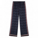 TOMMY HILFIGER - FLUID JACQUARD RLXD STRT PANT - 0G8 - F|WW0WW51855/0G8