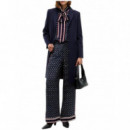 TOMMY HILFIGER - FLUID JACQUARD RLXD STRT PANT - 0G8 - F|WW0WW51855/0G8