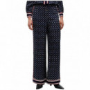 TOMMY HILFIGER - FLUID JACQUARD RLXD STRT PANT - 0G8 - F|WW0WW51855/0G8